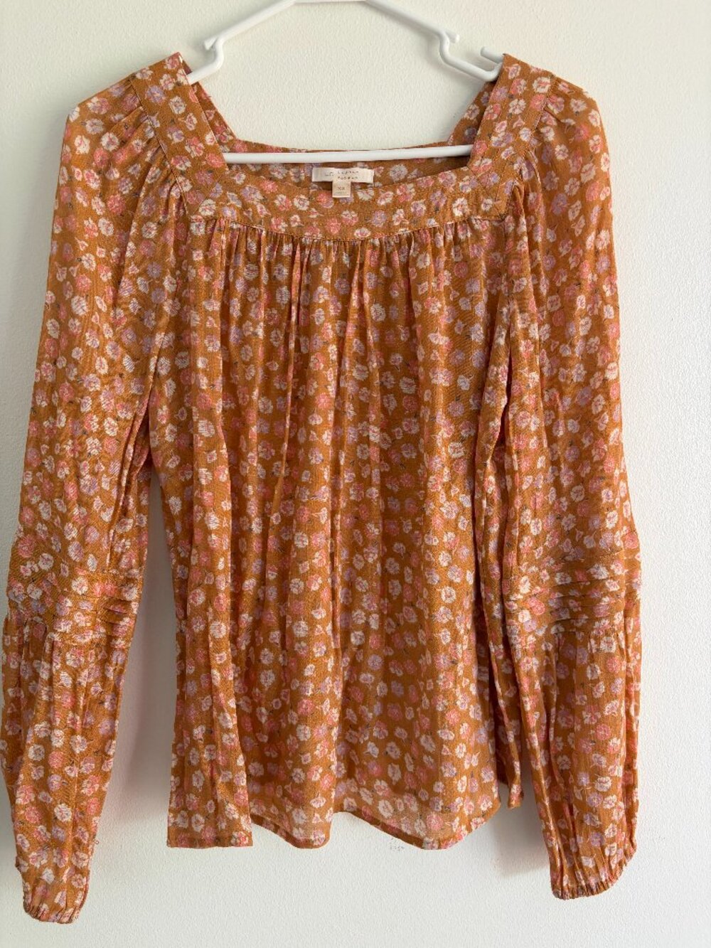 Lauren Conrad floral boho blouse